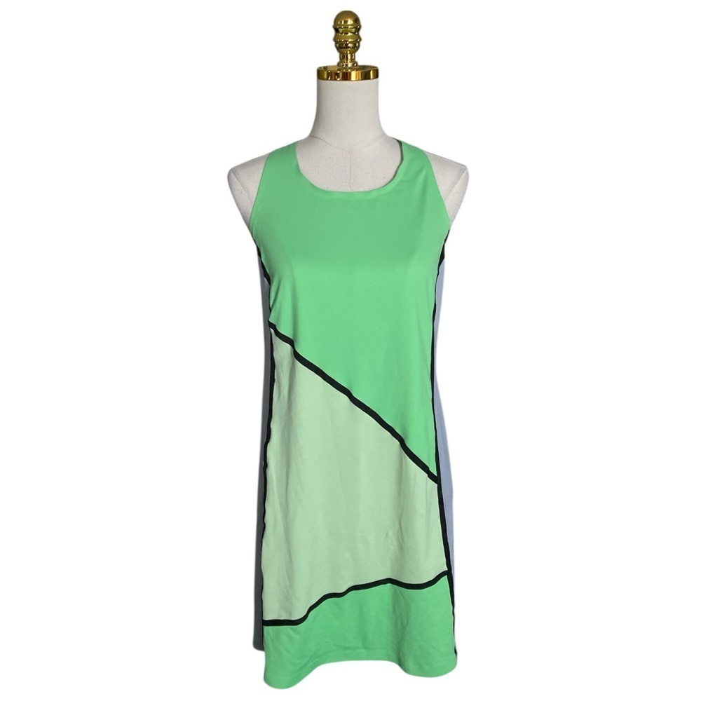 Title Nine Diamalete Colorblock Sleeveless Golf Tennis Athletic Stretch Dress M